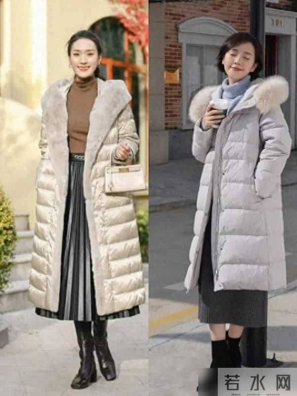 今冬火了一种穿法，“上半身羽绒服，下半身膝下裙”，时尚又暖和