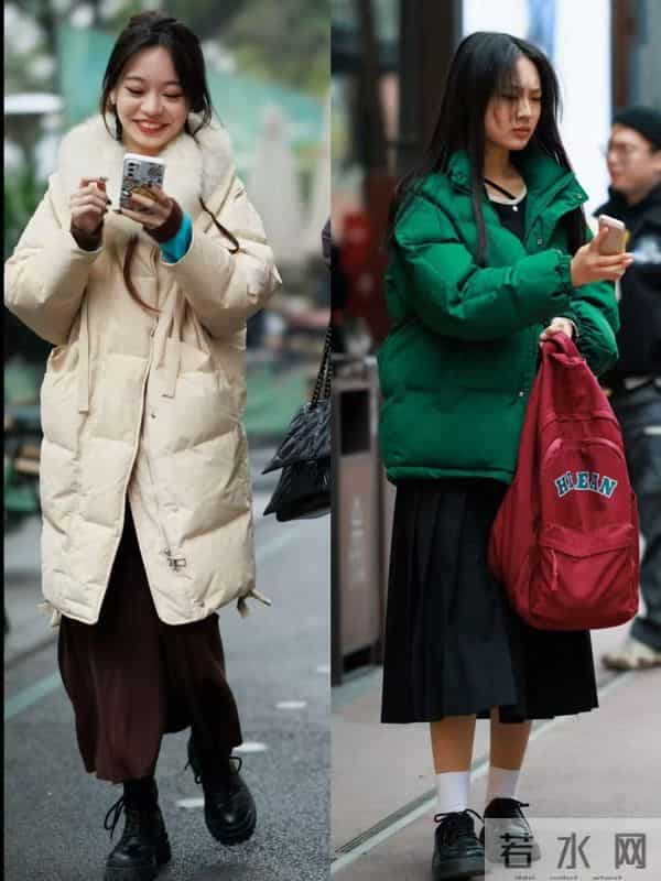 冬日最流行的4条“半身裙”，不管搭配短外套、长外套，保暖洋气