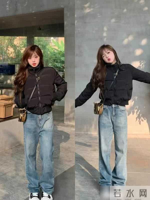 立冬后才发现：时尚是个轮回，阔腿裤+短羽绒真的太美了！