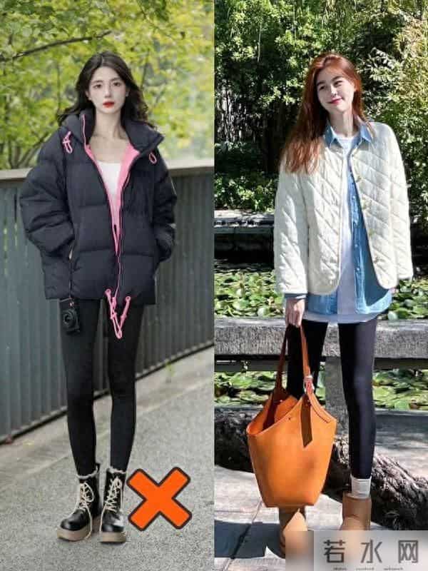 看了上海女生穿搭，我悟了：棉服+鲨鱼裤，才是今冬的时尚新潮流