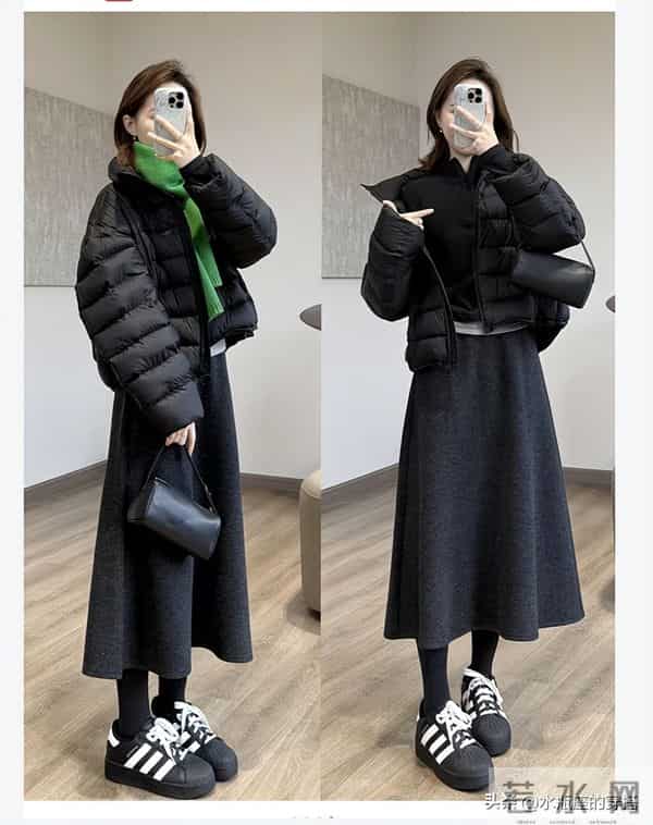 温柔到骨子里～毛呢伞裙体制内穿搭指南