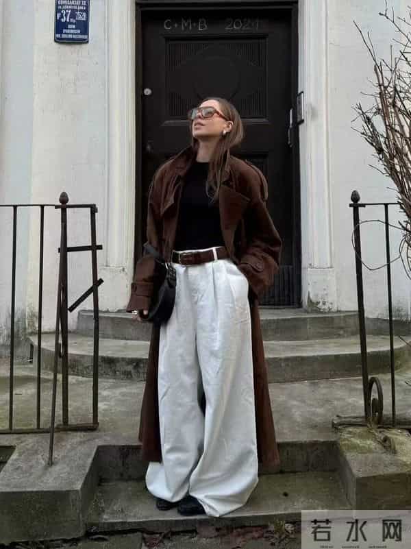 黑白棕，冬天穿衣这么“配色”，太高级了