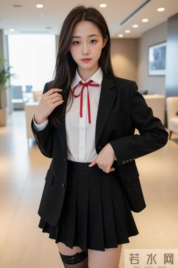 黑西装学院风也太飒了吧！