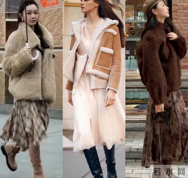 今冬多穿“短外套+高腰裙”，显高显瘦，小个子也很爱