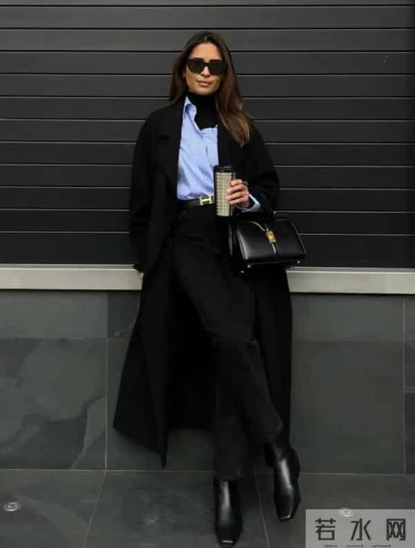 黑靴子太优秀了，冬天配这条裤子超好看