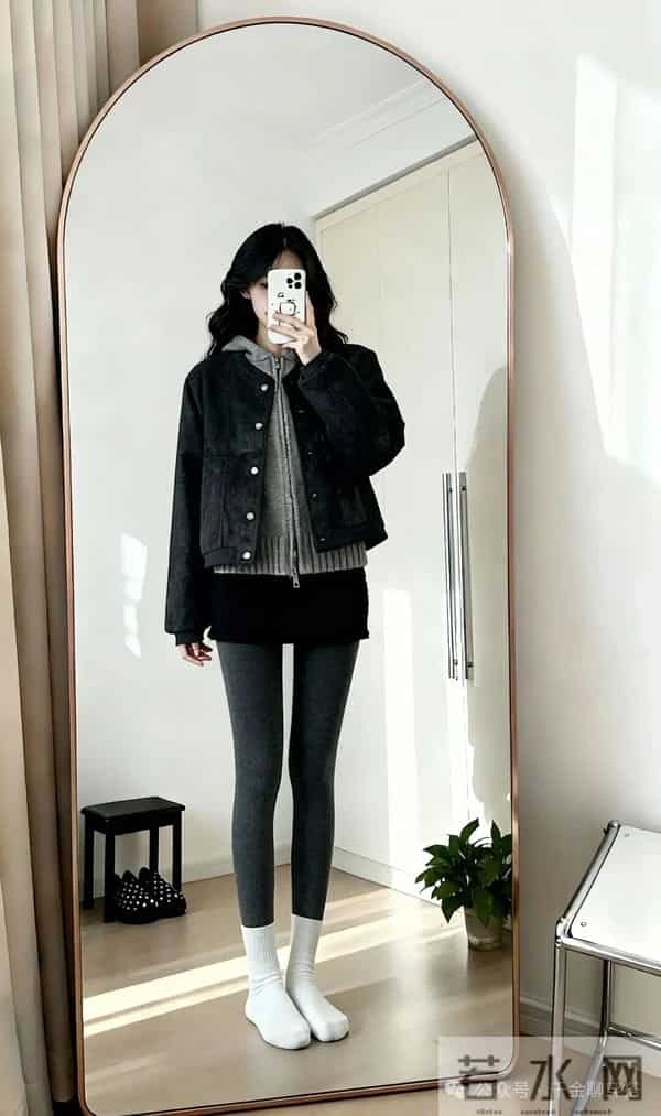 黑灰系拉松弛感穿搭“王炸杀招”！极简高级焊死！素人日常超绝！