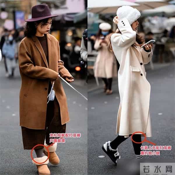 今冬该怎么穿打底裤？街拍会告诉你答案：选深不选浅，露袜不露踝