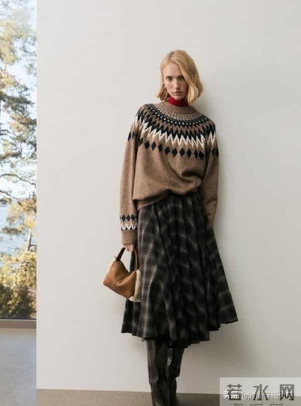 30年前的流行的毛衣又流行回来了,这样穿时髦复古!