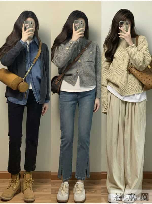 秋冬基础款穿搭，简单穿也好看