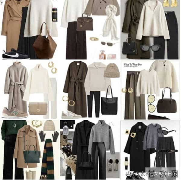 秋冬ins博主大衣+内搭，“极简高级感穿搭”｜通勤出街都显贵