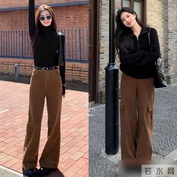 小白裤已失宠，今年秋冬最火的是“小棕裤”，学这几种穿搭太高级