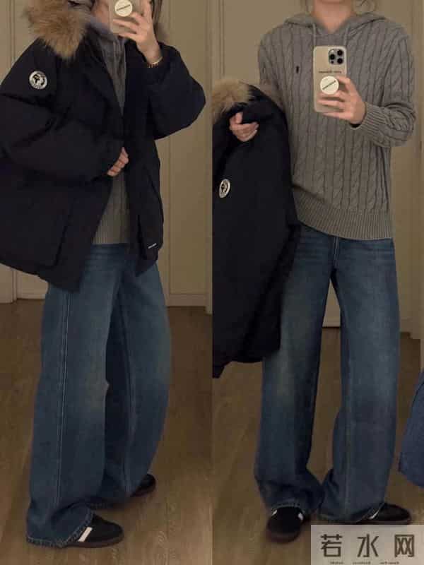 羽绒服的3个穿搭思路,时髦保暖两不误!太美了!
