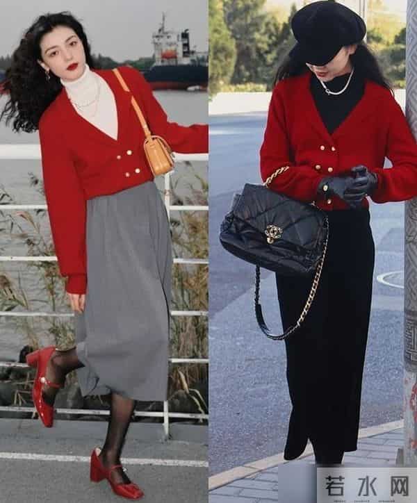今冬火了一种配色，叫“上半身喜庆色，下半身快乐色”，时尚高级
