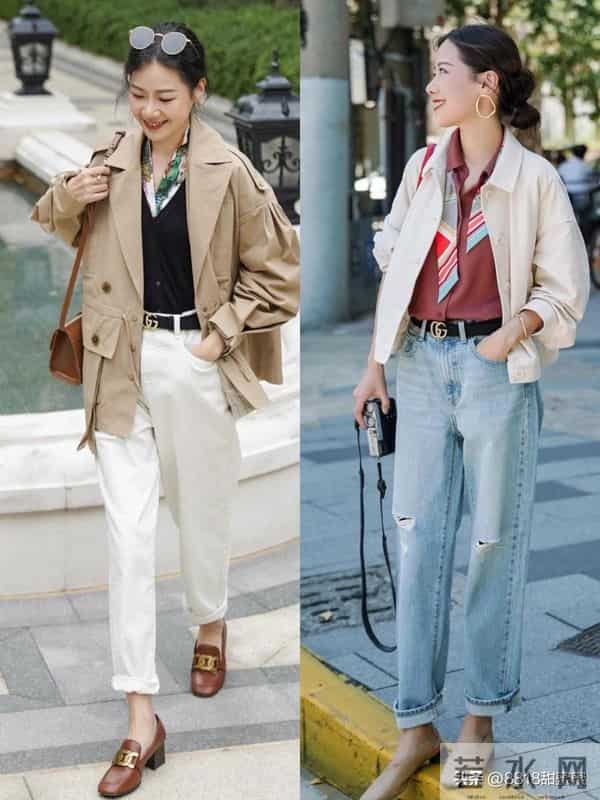 今秋最上头的搭配，就靠这一身“九分裤+乐福鞋”撑住
