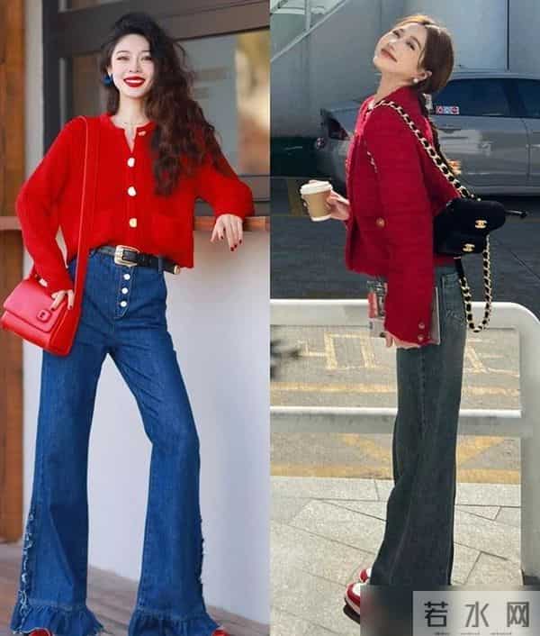 今冬火了一种配色，叫“上半身喜庆色，下半身快乐色”，时尚高级