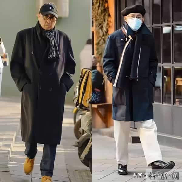 被上海爷爷惊艳了！满街都是“戴围巾又戴帽子”打扮，保暖又时髦