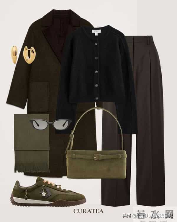 秋冬ins博主大衣+内搭，“极简高级感穿搭”｜通勤出街都显贵