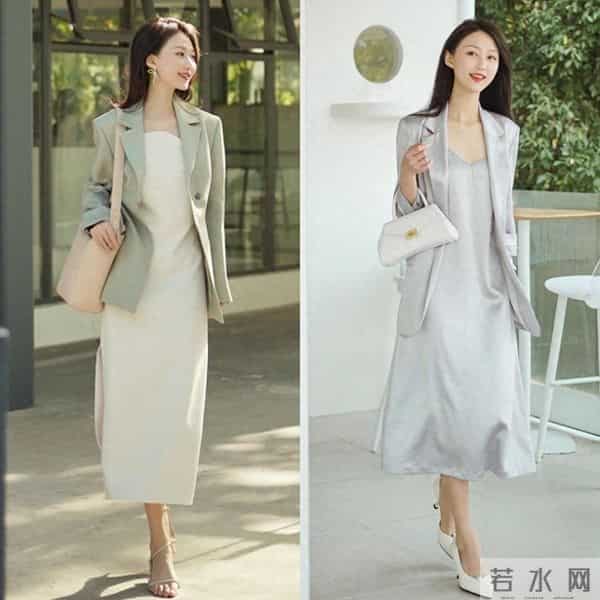 这个秋天，一件外套和一条裙子，悄悄把气质穿出来了