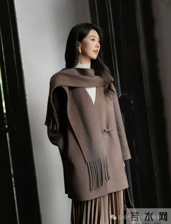 浅棕系叠穿，温柔氛围感拉满