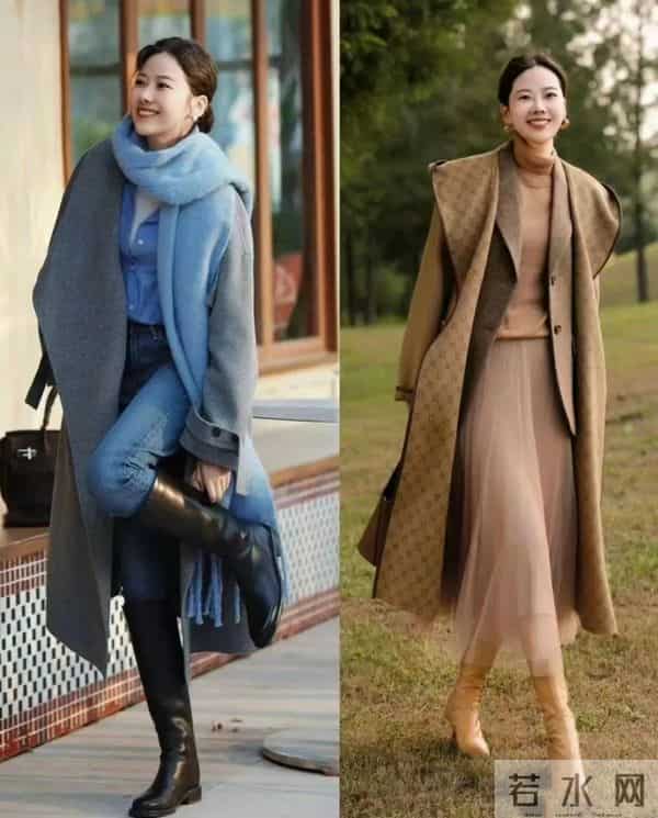 今冬最火搭配：大衣+长筒靴、短靴，保暖舒适又飒又美！