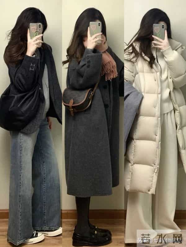 秋冬基础款穿搭，简单穿也好看