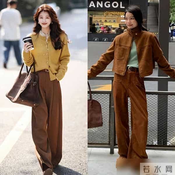 小白裤已失宠，今年秋冬最火的是“小棕裤”，学这几种穿搭太高级