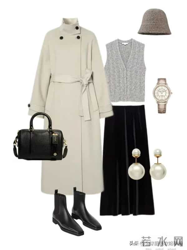 冬日穿搭示范：24