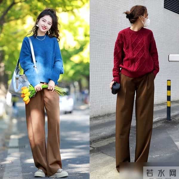 小白裤已失宠，今年秋冬最火的是“小棕裤”，学这几种穿搭太高级