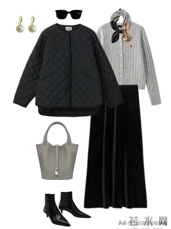 冬日穿搭示范：24