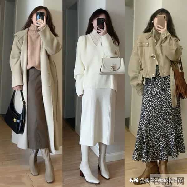 天冷别总“露脚踝”！“长裙+长靴”穿搭公式，保暖时髦又高级感