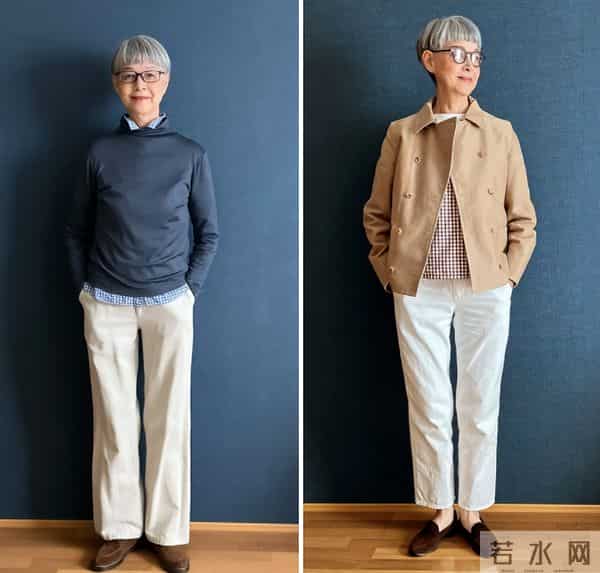 被这位60+白发奶奶惊艳到！长相不出众衣品却高级，美得优雅