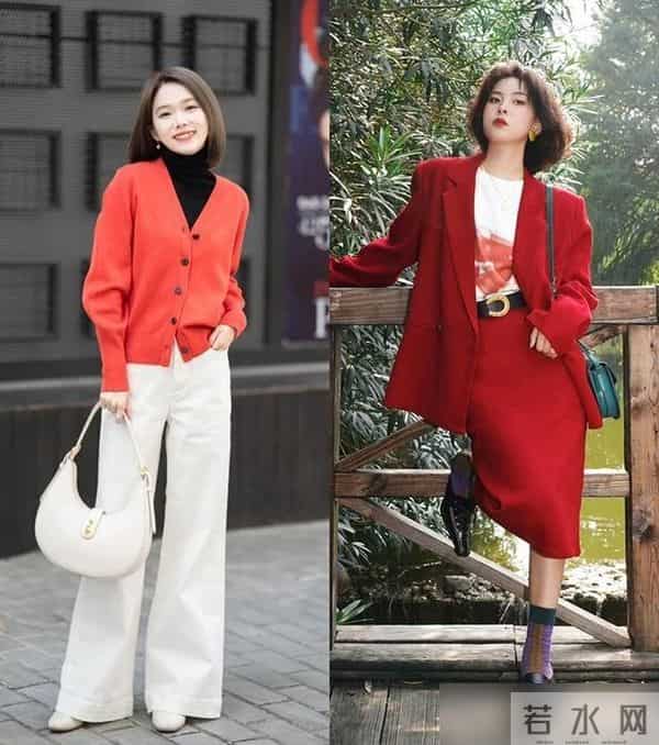 今冬火了一种配色，叫“上半身喜庆色，下半身快乐色”，时尚高级