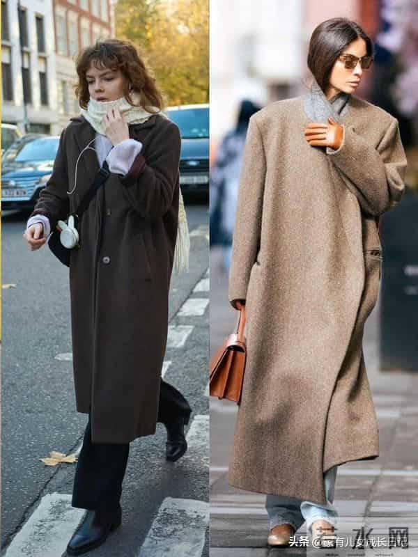 秋冬“街拍感松弛懒人友好ins穿搭”｜长款大衣、夹克，随性氛围