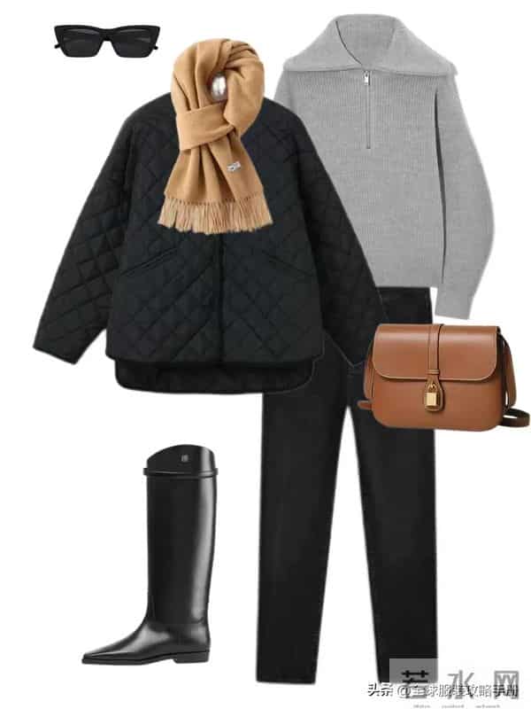 冬日穿搭示范：24