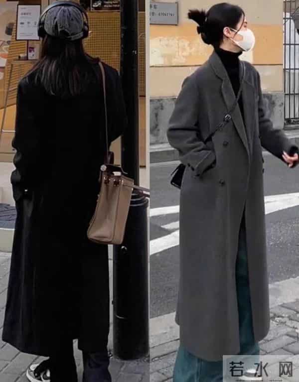 再次强调，穿大衣一定要避免小脚裤、运动鞋，太土！这么搭更洋气