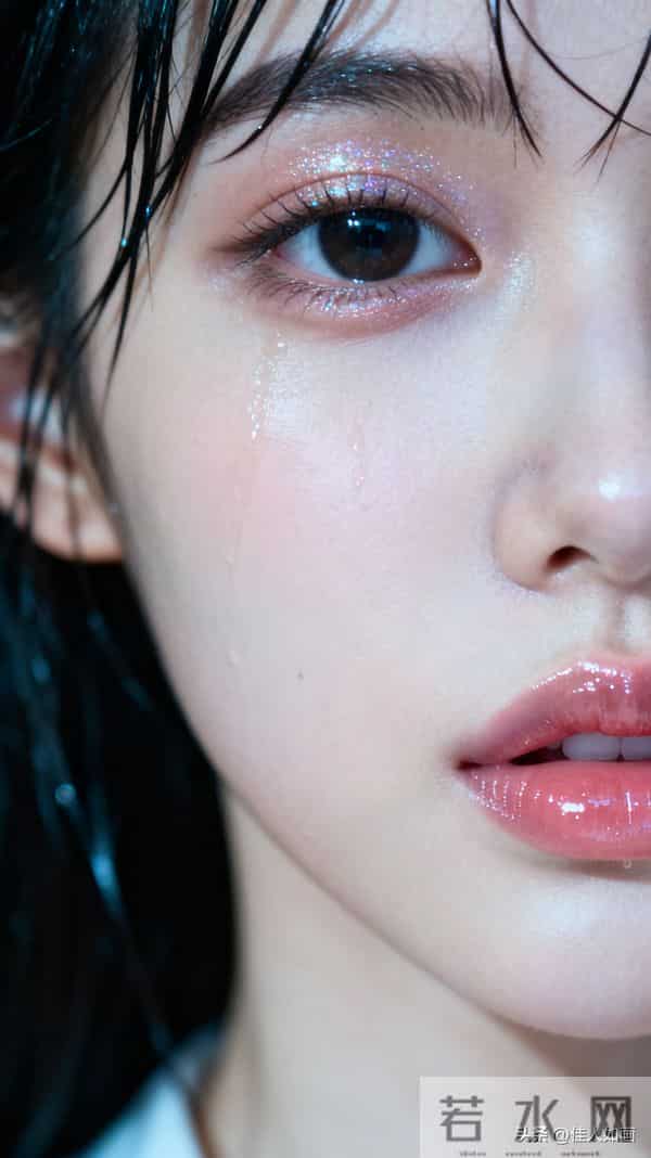 润唇嫩皮肤的漂亮模样