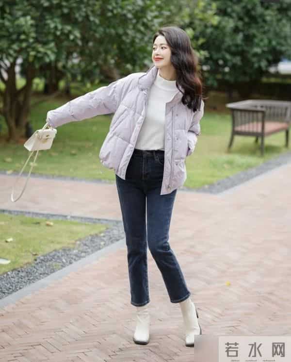 冬天穿羽绒服配什么裤子最好看？这4条保暖显瘦，出街高级