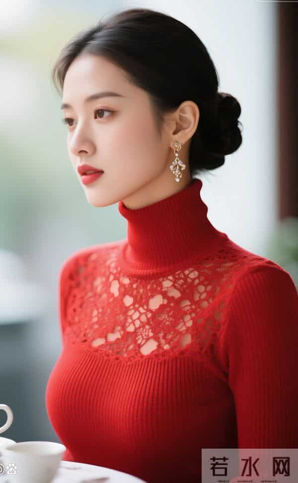 红色蕾丝衫的风韵