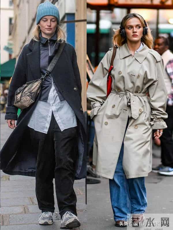 秋冬“街拍感松弛懒人友好ins穿搭”｜长款大衣、夹克，随性氛围