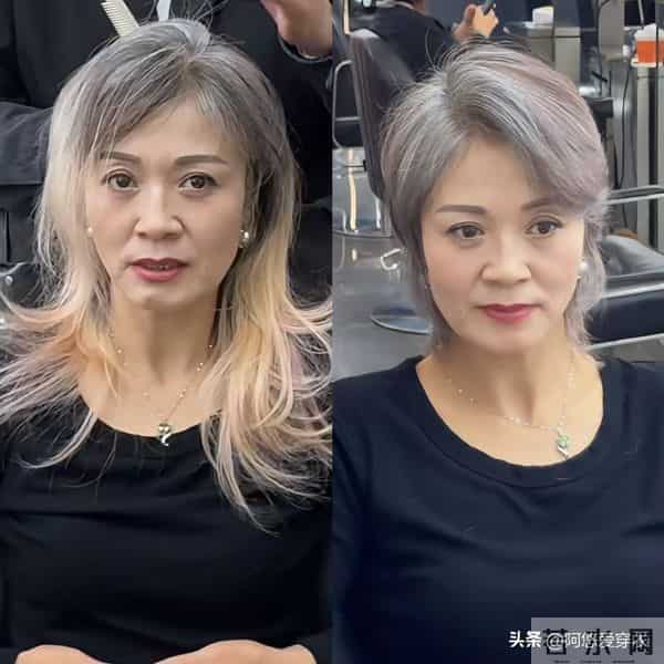 为什么我劝白发奶奶：少剪短发、多扎发？看这3组对比图你就懂了