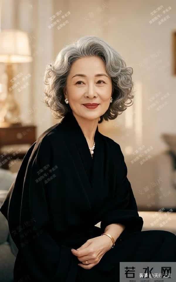 60岁的阿姨怕白发显老！接纳后把白发变成加分项，反而更有范儿