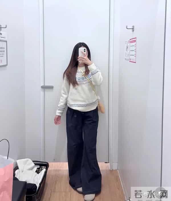 优衣库这件费尔岛毛衣，直接把韩系女主氛围感焊身上了！