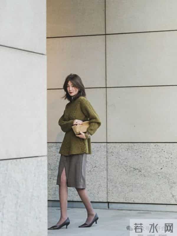 咸菜绿毛衣好漂亮