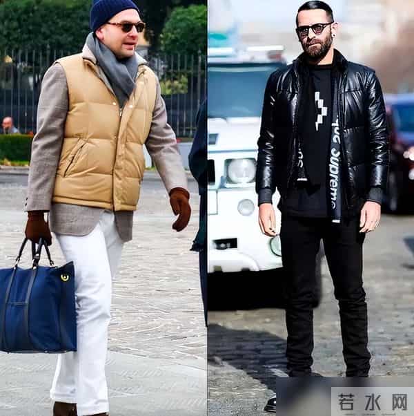 中年男人，冬季穿羽绒服少搭运动裤、运动鞋，看着帅气实则很普通