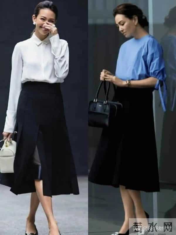 主妇打扮才懂，裙不上膝发带卷，得体又显气质