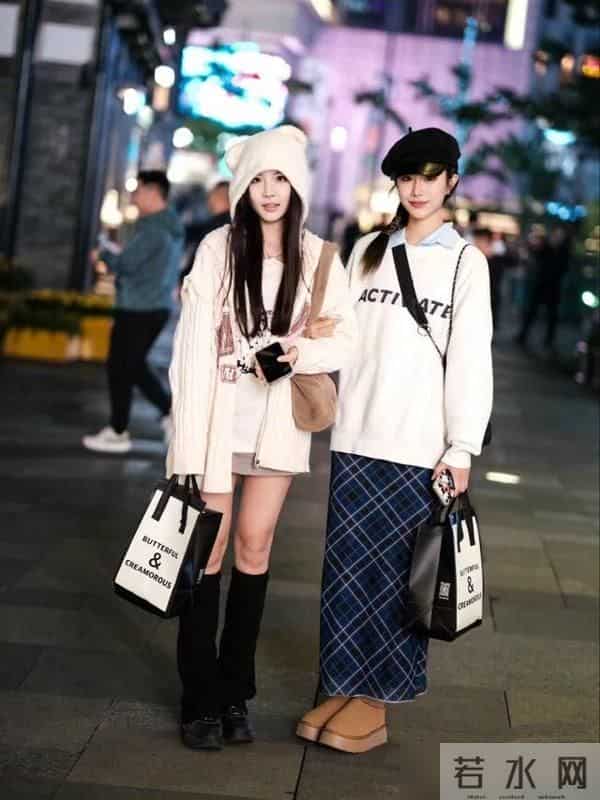 成都街拍太辣了，入冬后还在“秀身材”，又酷又美真惹眼！