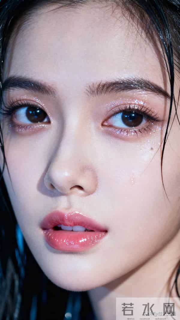 润唇嫩皮肤的漂亮模样