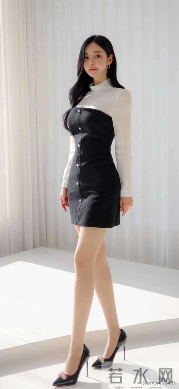 春光明媚，薄纱轻扬，优雅身姿映衬盎然生机。