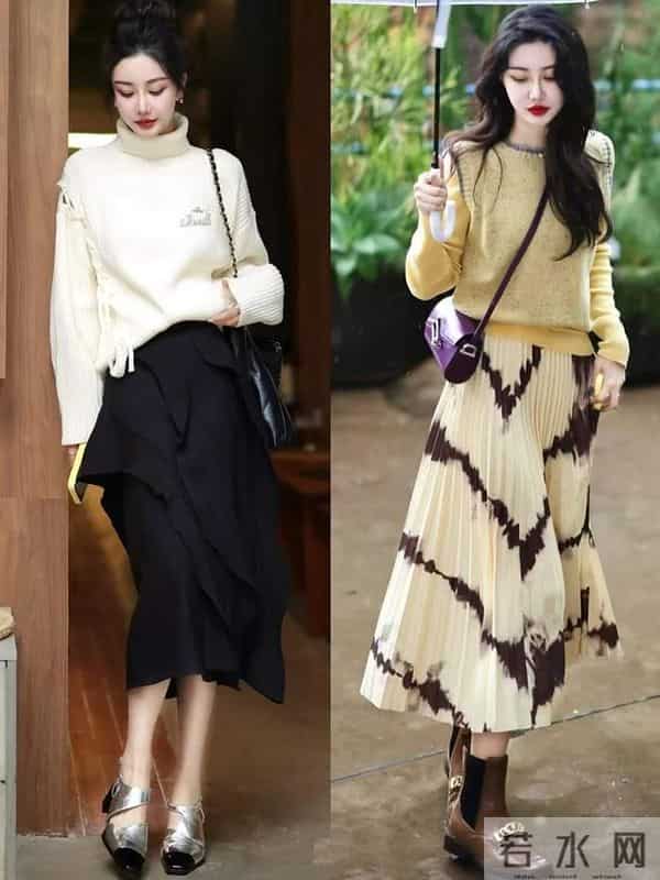 冬日最流行的4条“半身裙”，不管搭配短外套、长外套，保暖洋气