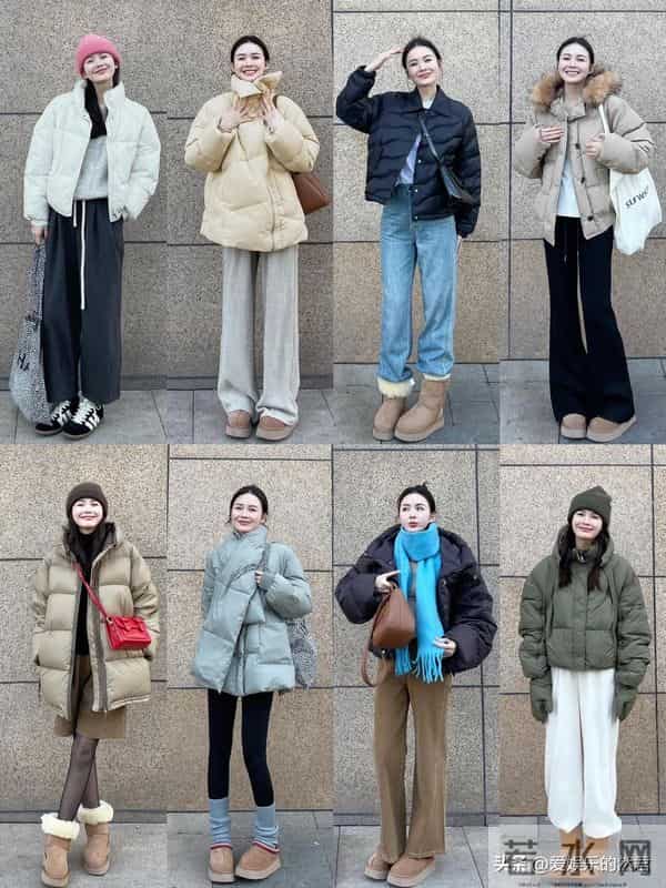 保暖又时尚大气的羽绒服搭配来了，搭配保暖套装不仅美，还高级